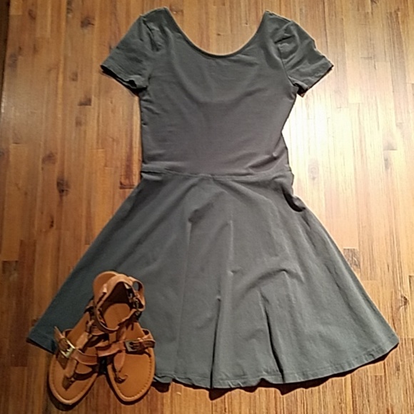 low back skater dress